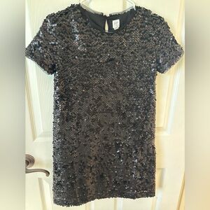 GAP Shimmering Black Sequin Dress